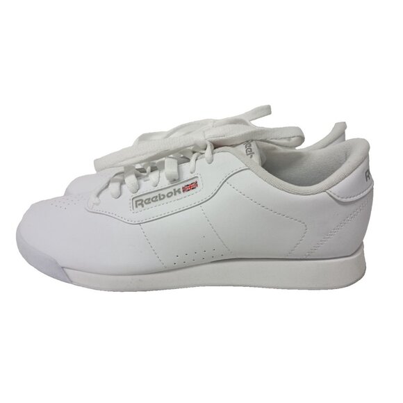 Reebok Shoes - Reebok Womens Princess Sneaker Sz 8 White Classic Lace Up Low Top Comfort Shoes